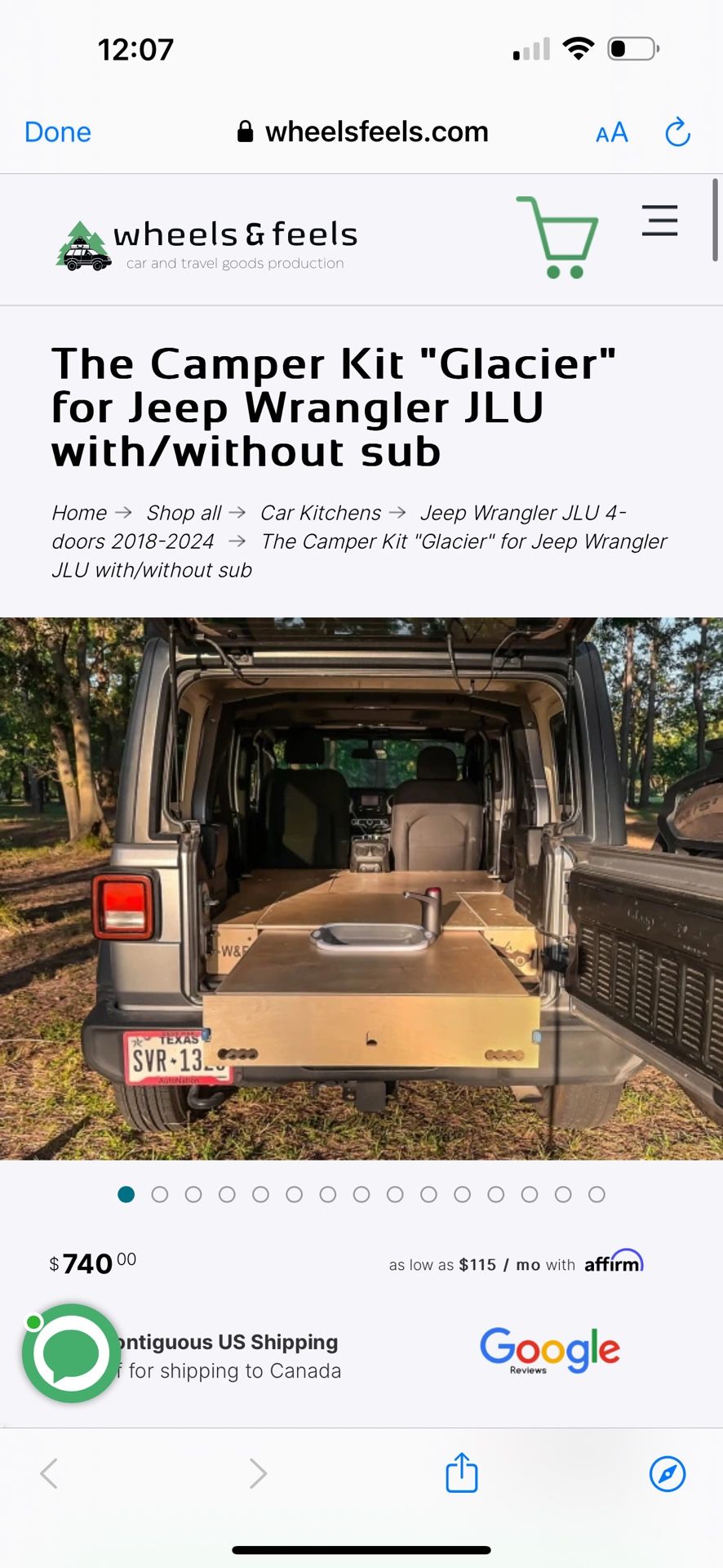 Jeep Wrangler Storage/Camping System