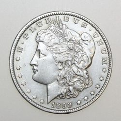 1893-P $1 MORGAN SILVER ONE DOLLAR
