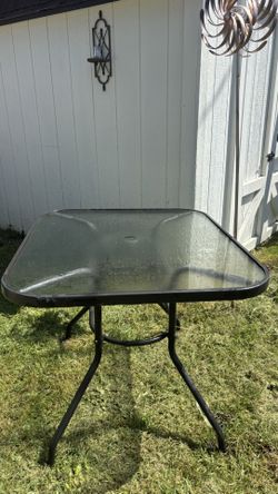 Glass Patio Table