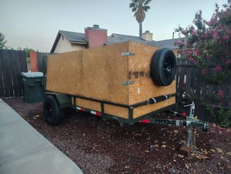 Heavy-Duty 2026 Bumper Pull Utility Trailer (10’ x 6.5’) – Army Green