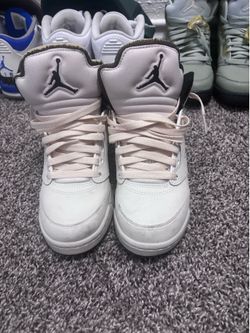 Cream Jordan 5s Size 4.5