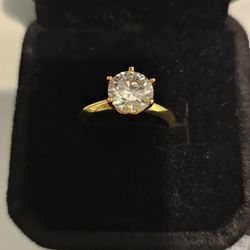 Moissanite Adjustable Ring 