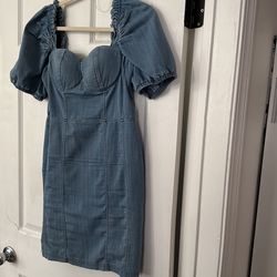Denim dress/stretchy, Large