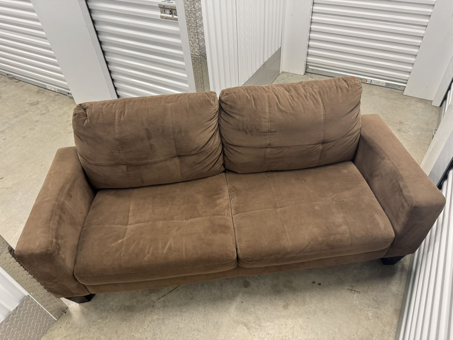 Loveseat & 2 Seater Couch- Brown