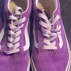 Purple Youth Size 3.5 Vans 