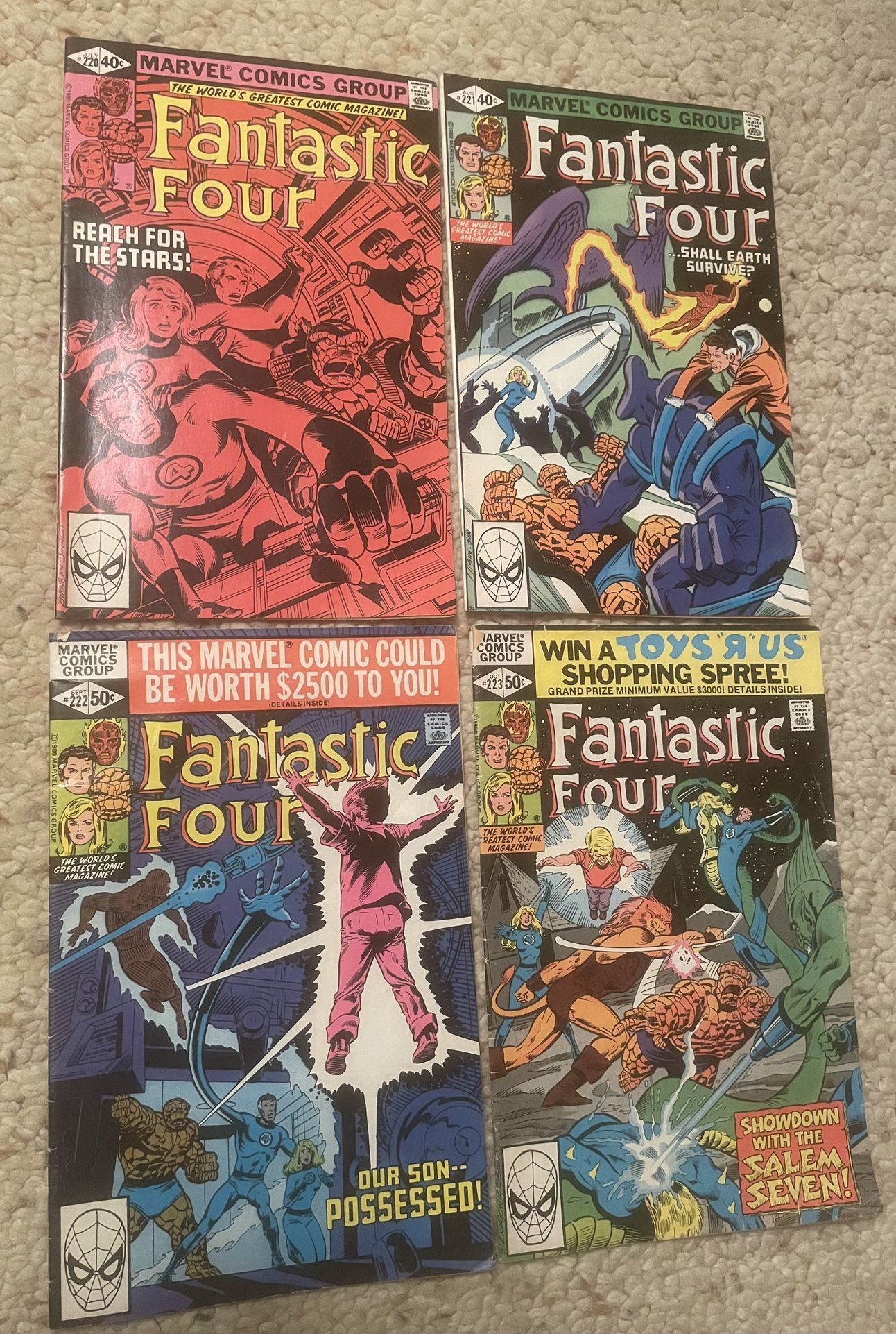 Lot Of 4 Fantastic Four Comics 