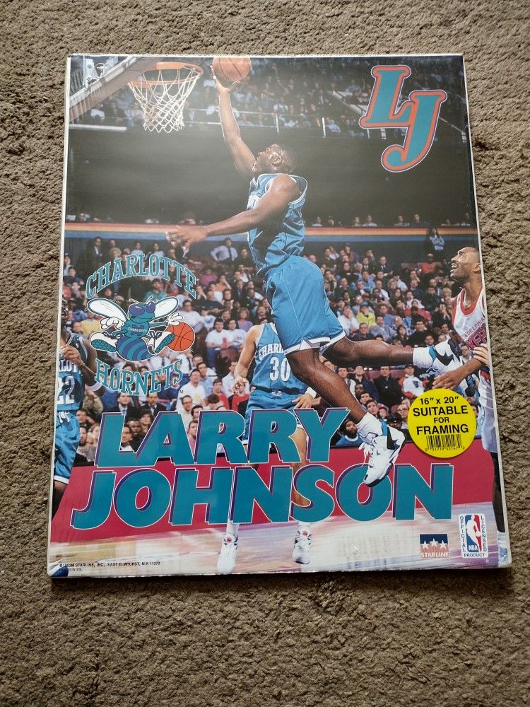 1993 Starline Larry Johnson Poster