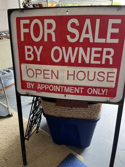 Metal For Sale By Owner Sign