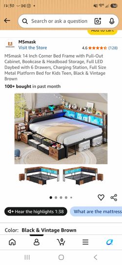 bed frame and mattress