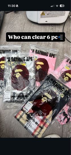 Bathing Ape 6 piece