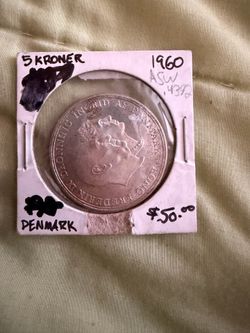 5 Kroner Frederick IX  .4372 oz silver