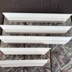 5 Light Pink Wall Shelves