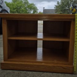 Solid Oak TV Stand / Bookcase / Shelf / Cabinet