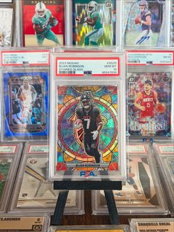 2023 Bijan Robinson Mosaic Stained Glass Rookie PSA 10