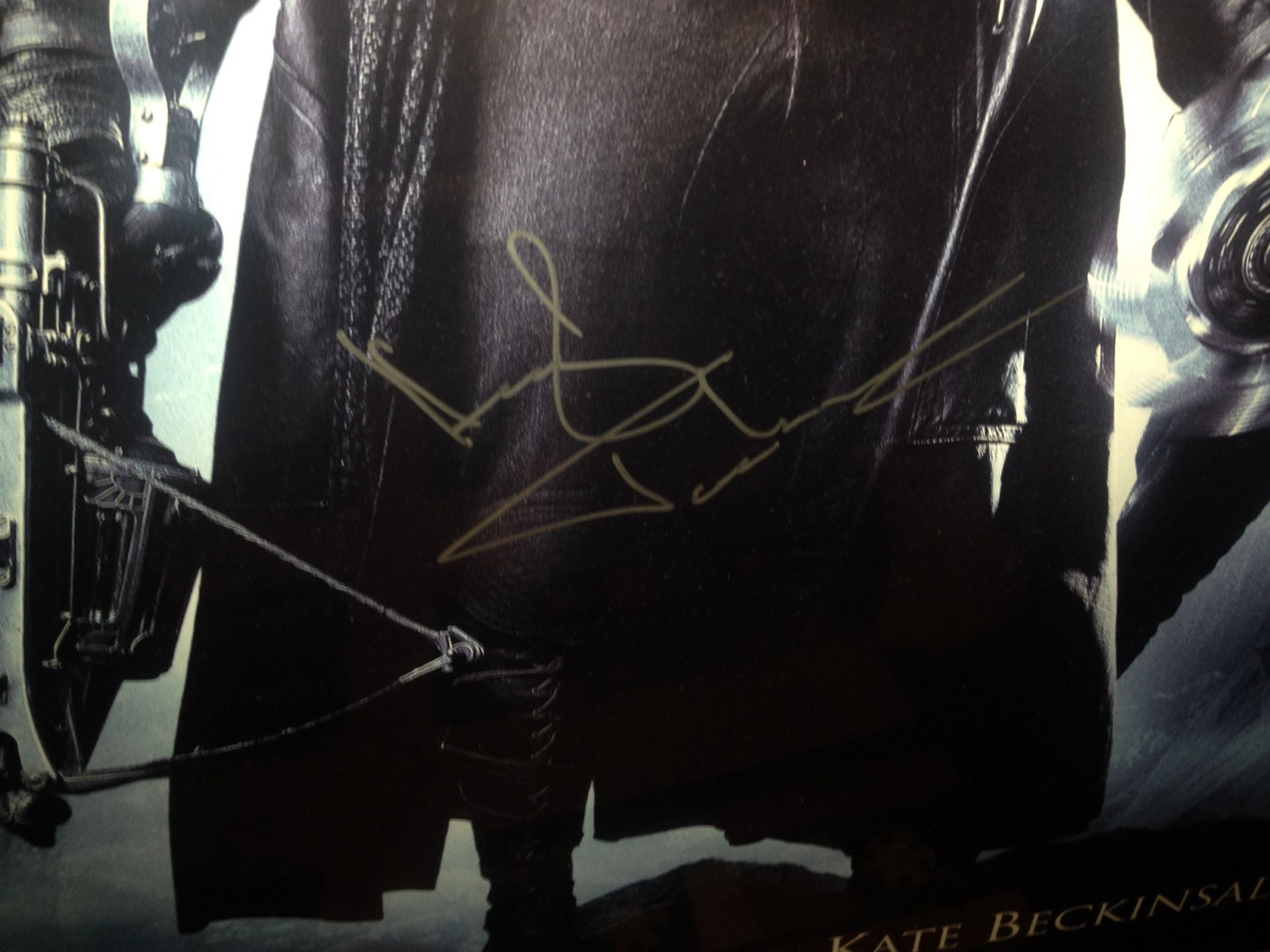 Signed Hugh Jackman poster van Helsing