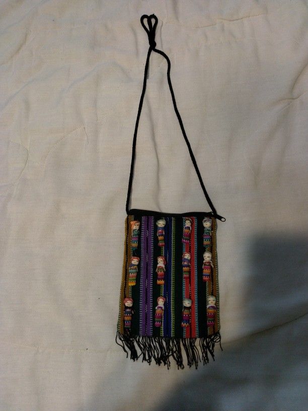 Indigenous Handmade Crossbody Bag Shoulder Pouch.