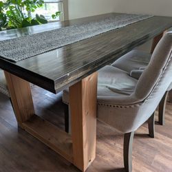 Handmade Kitchen Table With Chairs