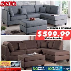 Sectional & Ottoman 