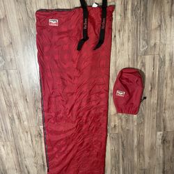 VTG 90s Marlboro Adventure Team Zero Degree Sleeping Bag Red/Plaid Lined