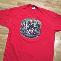 90s Vintage Pete's Wicked Ale Beer XL T Shirt Hanes Beefy USA 80s Malt Alcohol