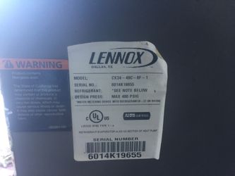 Ac Hvac Lennox Horizontal indoor unit