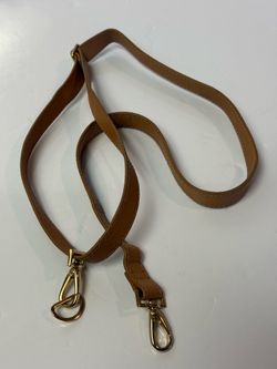 Brown Leather Replacement Strap Goldtone