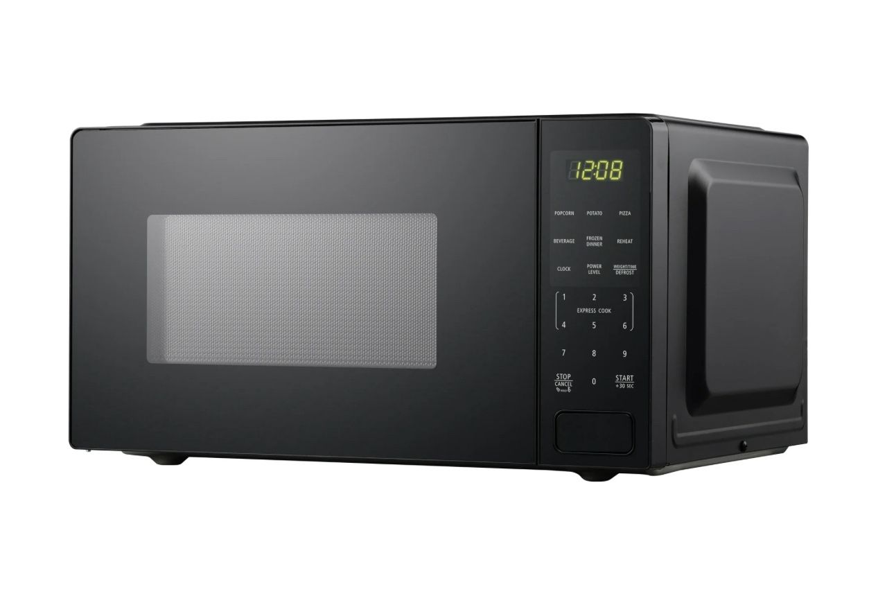 Mainstays 1.1 Cu ft Countertop Microwave Oven, 1000 Watts, Black