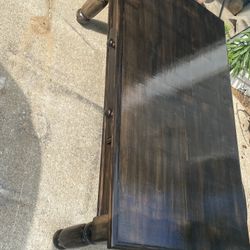 Dark Stained Wood Table 