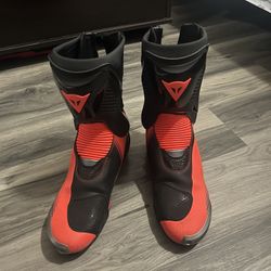 Dainese Men’s Black And Red Motorcycle Boots