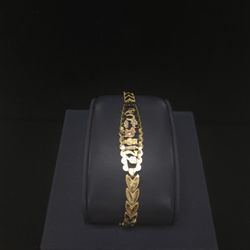 10k Gold Id Bracelet
