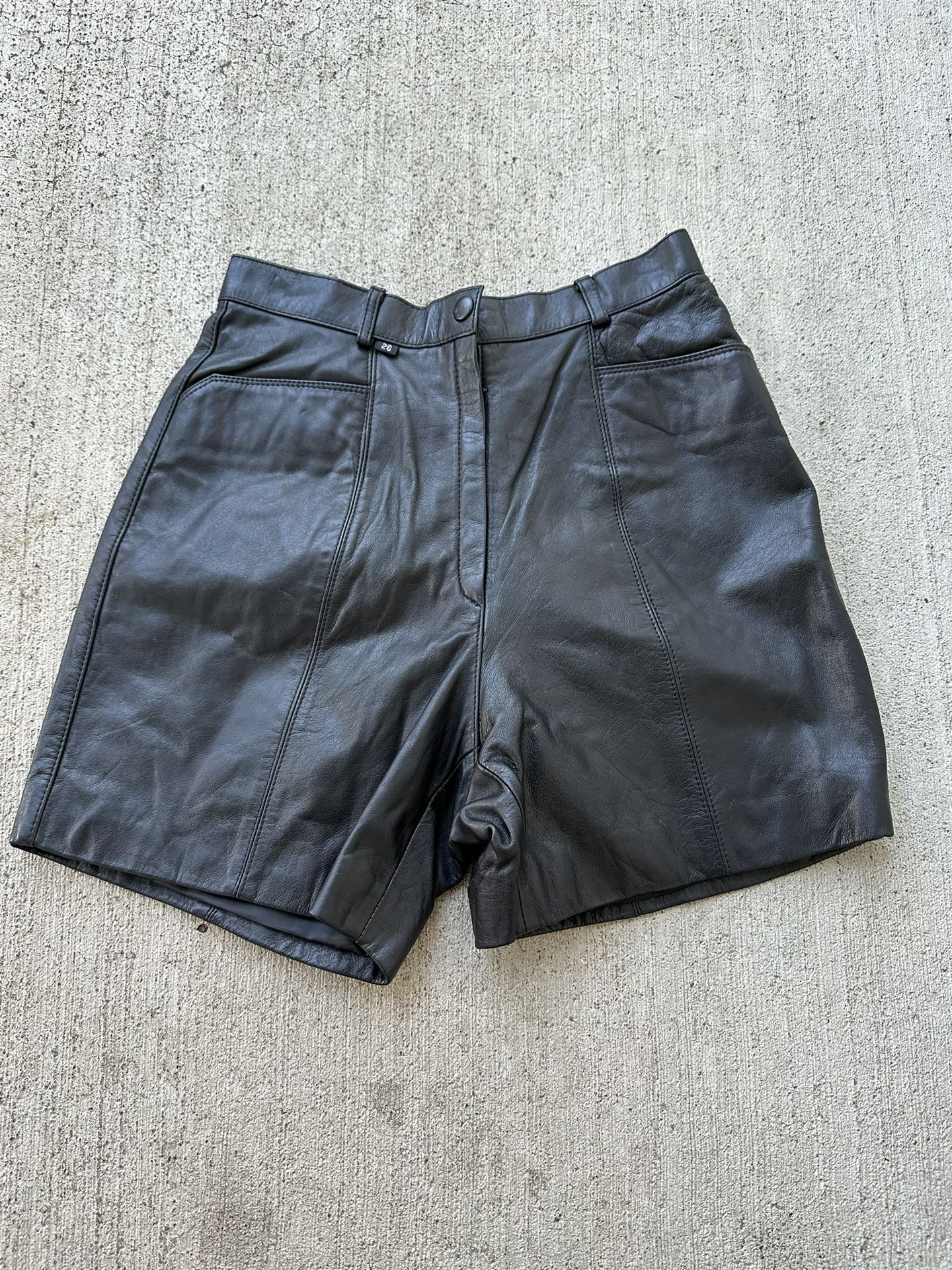 Faux Leather Shorts size 26