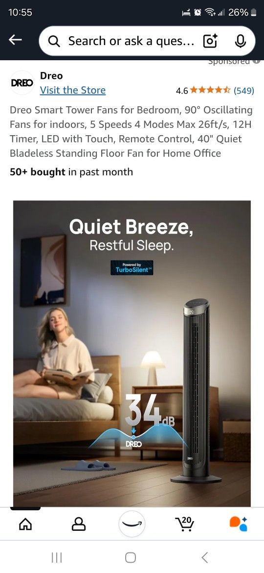 Dreo Tower Fan