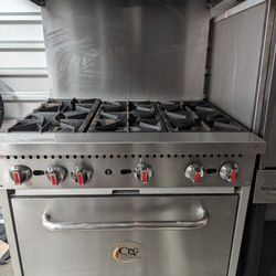 Cooking Performance Group 6 Burner Gas Stove. And Oven