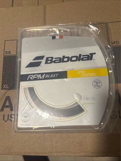 NEW BABOLAT RPM BLAST SPIN CONTROL 130/16G BLACK 40' MONOFILAMENT TENNIS STRING