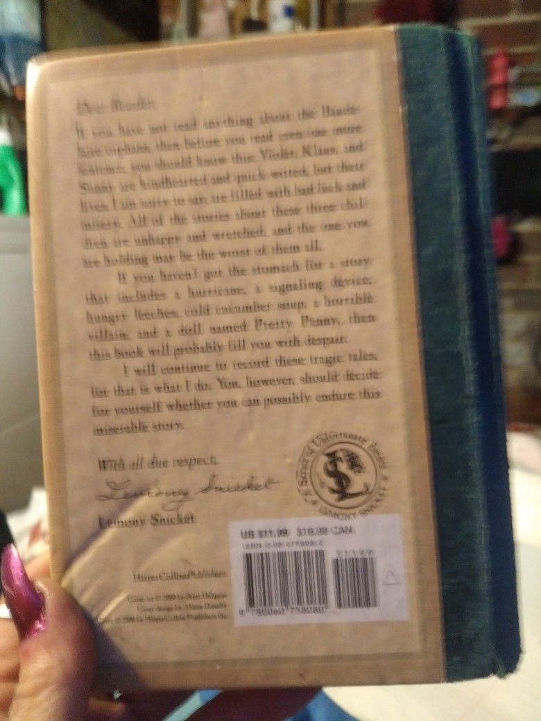 Series Of Mis Unfortunate Events Wide Window Hard Cover Book