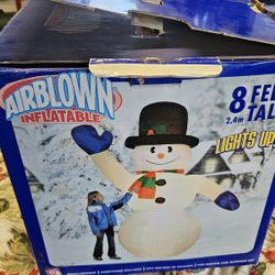 Early 2000s 8 Foot Tall Snowman 