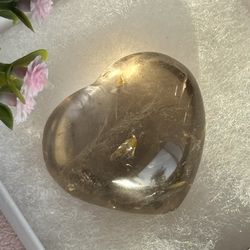 Natural Smoky Quartz Heart 🤎