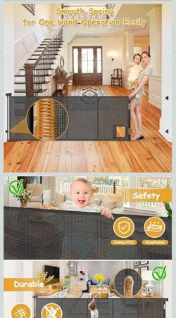 Retractable Baby Safety Gate Mesh