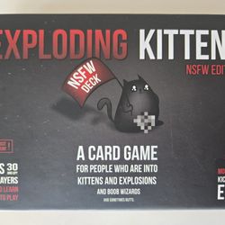 Exploding Kittens NSFW Edition Deck, Card Game for Adults, 2-5 Players, 15 Mins to play