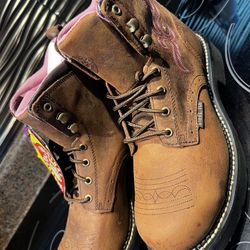 Justin, Women’s Brand New Premium Work Boots, With With Steel Toe, size 10 B, both cute and sturdy, enough said, $129