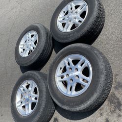 4 — 235/70r16 5x5 5x127 Stock Jeep Grand Cherokee Wrangler Wheels Rims Tires!!!!!!!