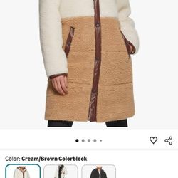 Levi's womens Full Length Sherpa Quilted Parka Jacket XL