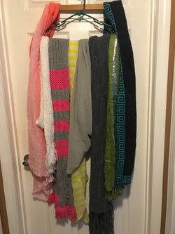 8 scarves on sale ($4 each )