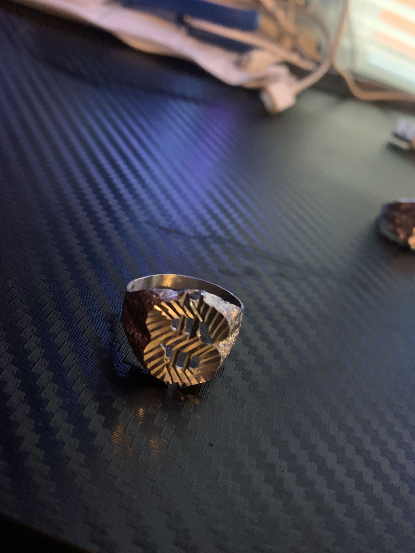 925 Sterling Silver Dollar Sign Ring Size 10