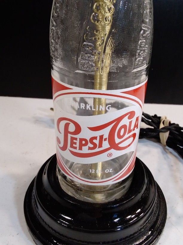 Vintage Pepsi Bottle Lamp
