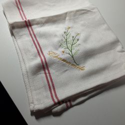 Custom Embroidered Tea Towel