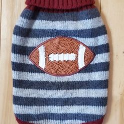 Wag-A-Tude Dog Football Sweater (S)