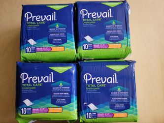 Prevail Pet Dog Cat Pee Underpads Heavy Absorbency 30X30" 4x10CT = 40 counts