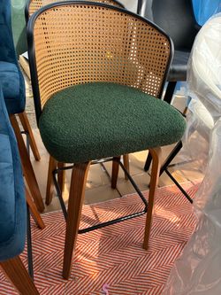 Green bar stool