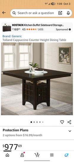 Coaster Gabriel 9-Piece 51.5-Inch Counter Dining Set, Cappuccino 100438-S9